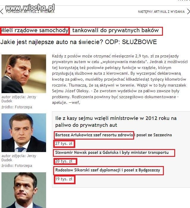 Mają po 5 aut + służbowe i dalej tankują za nasze?