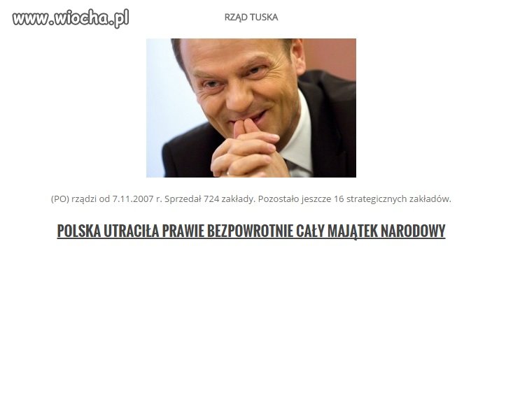 Sprzedaż majątku narodowego