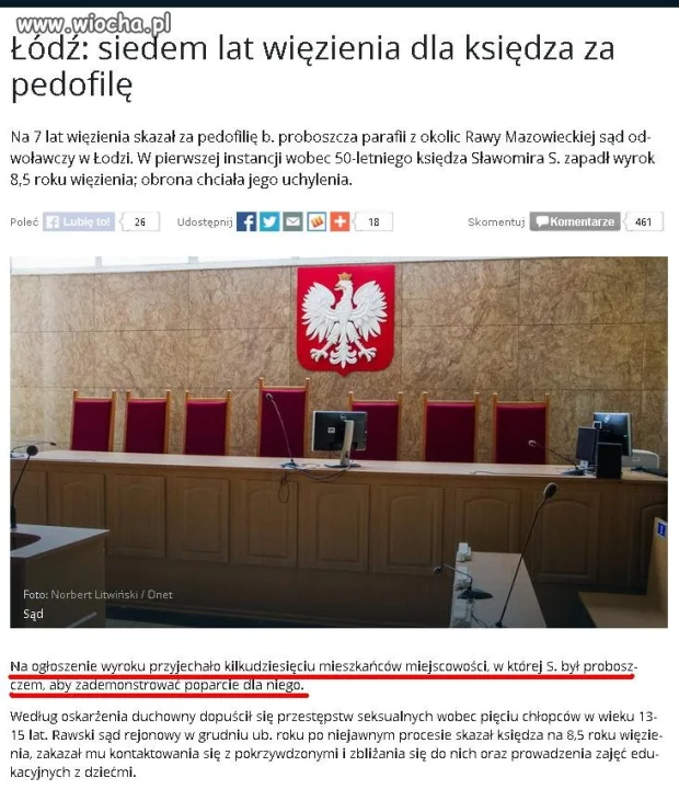 Demonstracja poparcie dla pedofila!!!