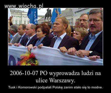 Ci co się brzydzą manifestacjami ulicznymi 