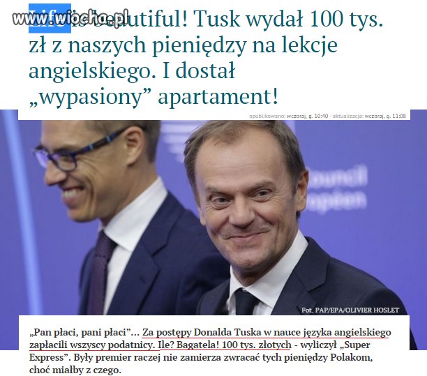 Za głupotę trzeba płacić.
