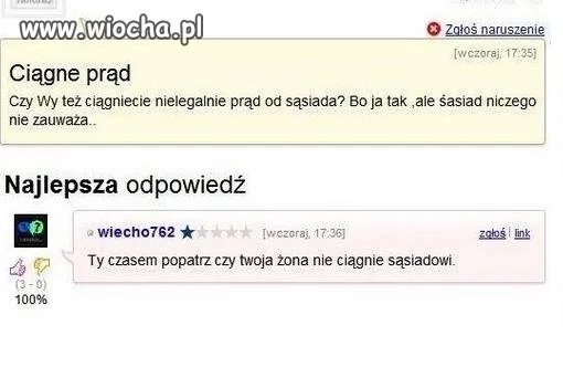 Nie ma nic za darmo