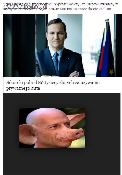 Chciwość polityków nie zna granic.