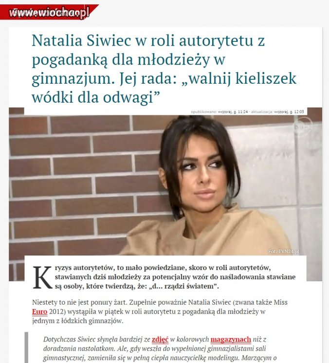 Natalia Ssijwięc- kolejny autorytet TVN-u