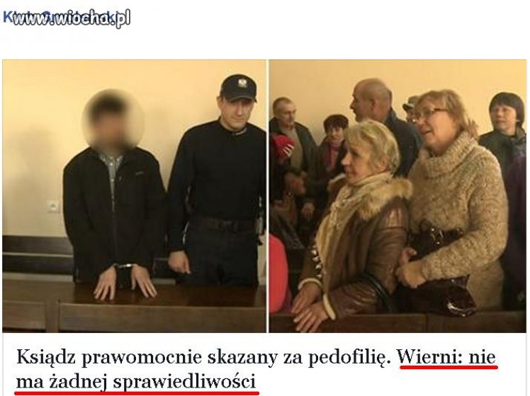 Jak można stanąć po stronie pedofila... 
