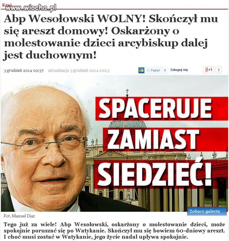 Nadal jest arcybiskupem 