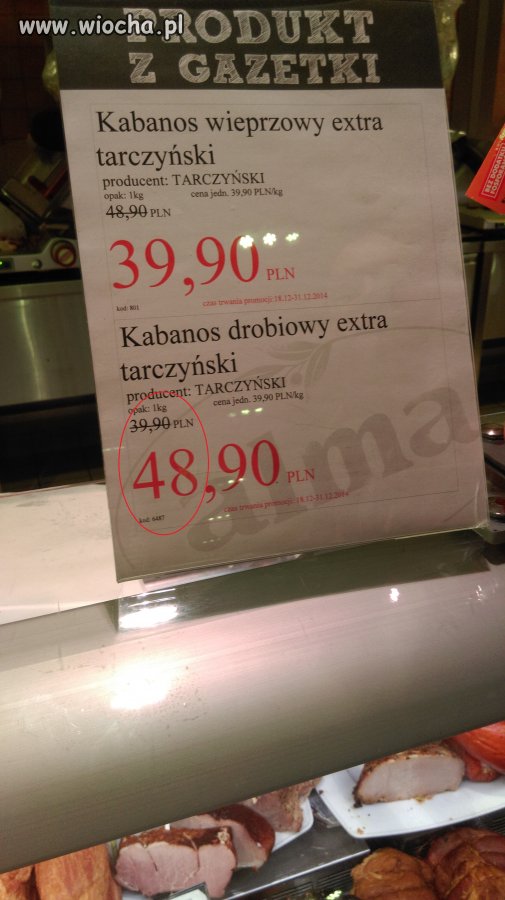 Produkt z gazetki