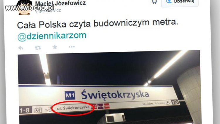 Metro z błędem