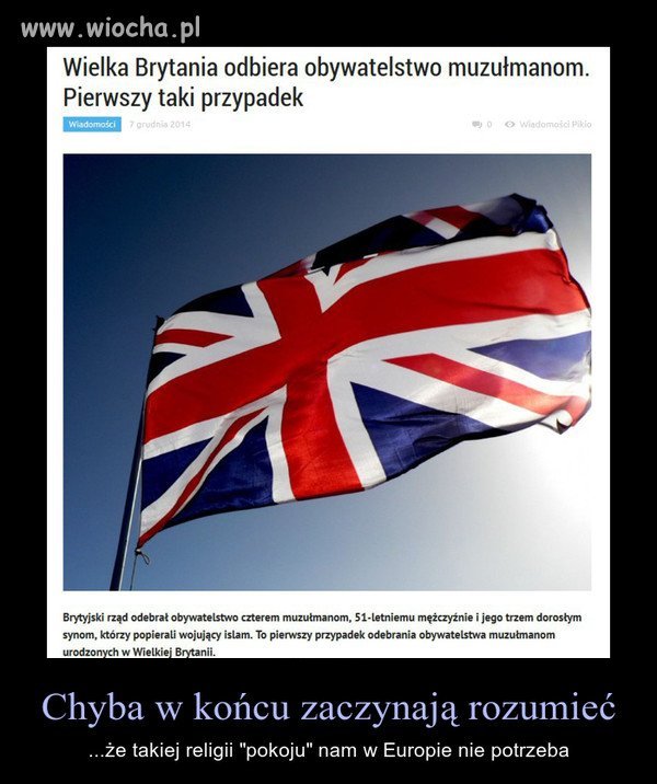 Może w końcu dotarło do brytyjczyków