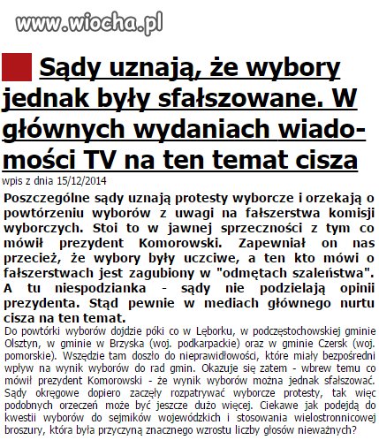 "Odmęty szaleństwa" polskich sądów?