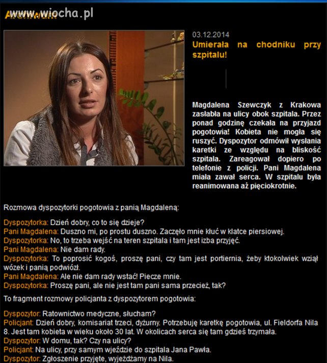 Trzeba wejść na teren szpitala