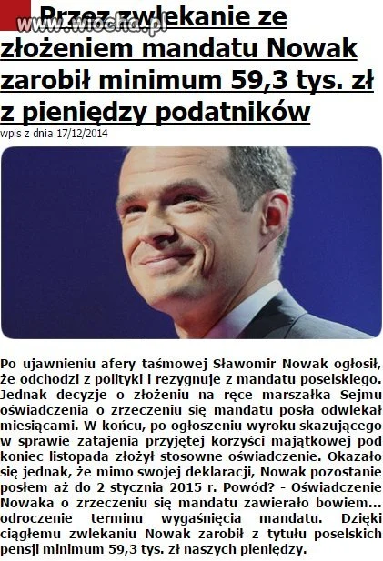 WIEŚNIAK Z PLATFORMY OBYWATELSKIEJ