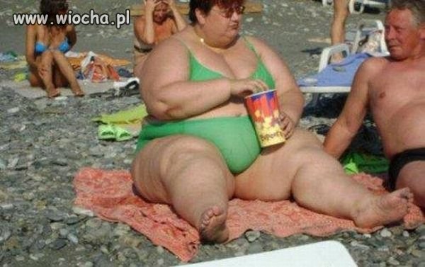 Na plaży.