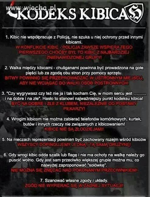 Kodeks Kibica macie 