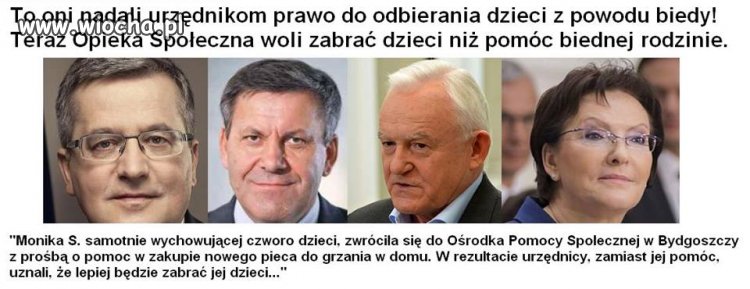 Zabrać matce, a zapłacić rodzinie zastępczej