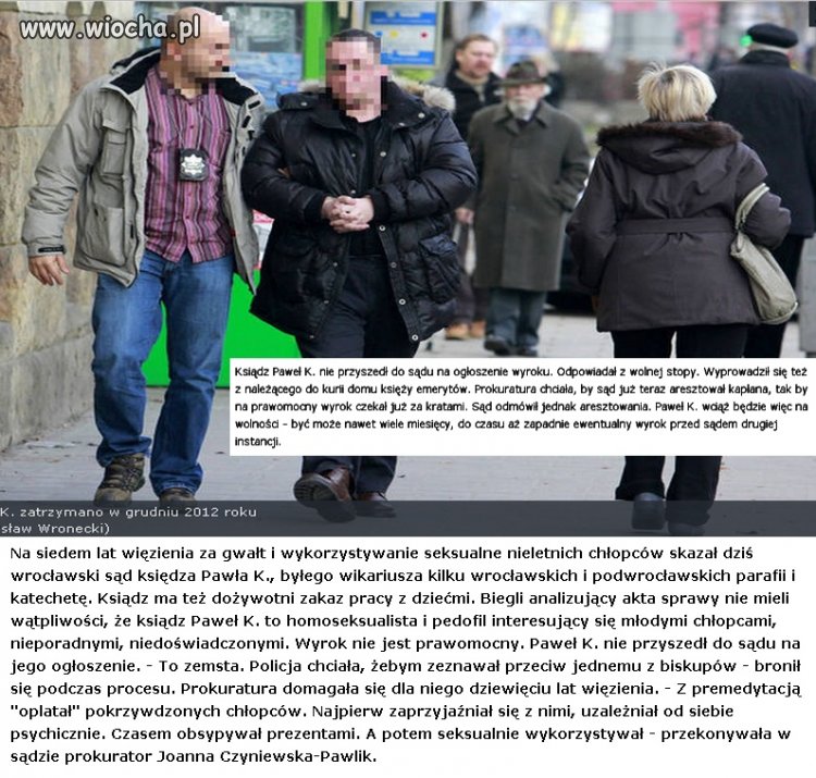 Ksiądz pedofil skazany ale nie siedzi 