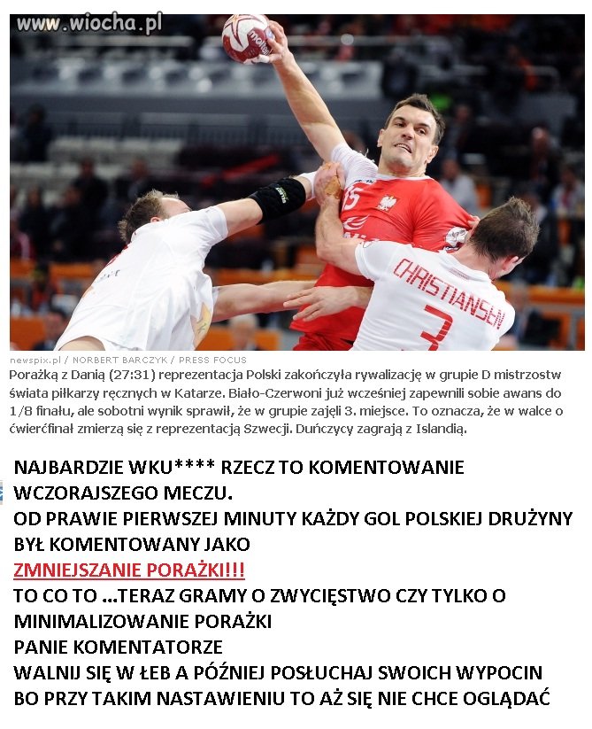 Polscy komentatorzy...porażka