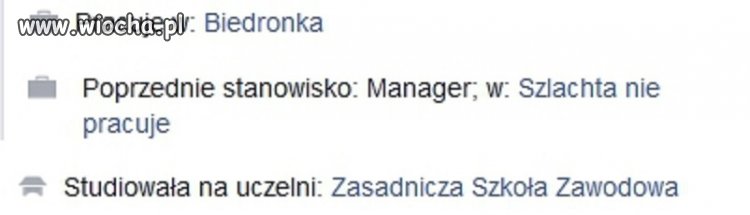Szlachta poszedł do pracy