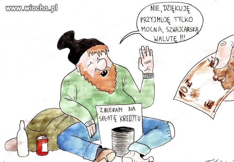 Pewnie w umowie o kredyt we frankach