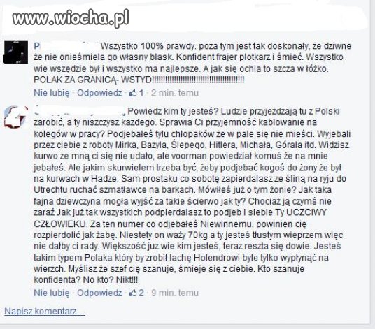 Dobrze mu pocisnęli, musi być niezłym ..ujem
