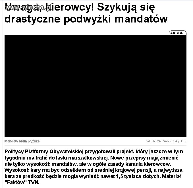 A tymczasem mandaty 