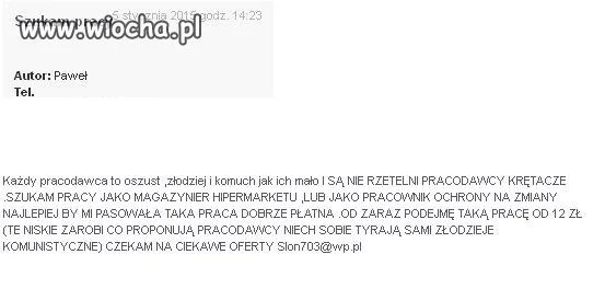 Szukam pracy