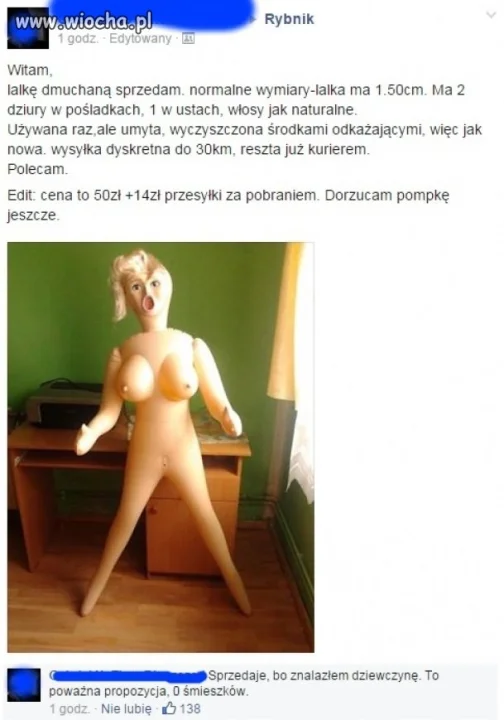 SPRZEDAŻ LALKI