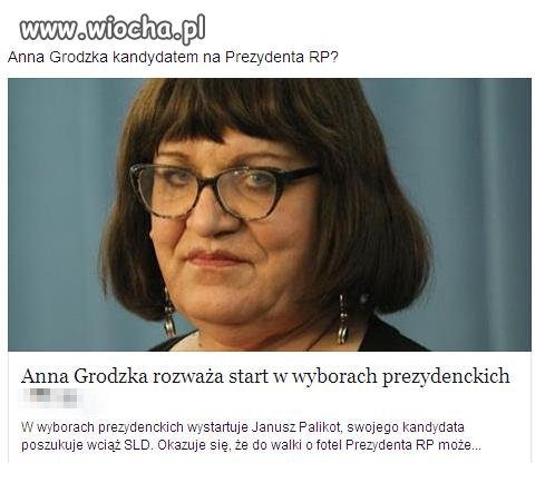 Prezydent Anna Grodzka jak to ładnie brzmi.