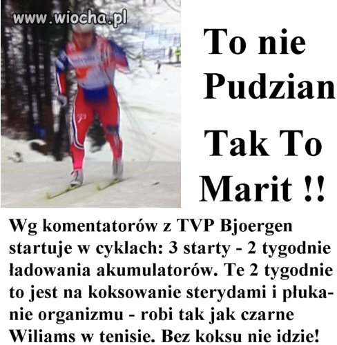 Marit jak Pudzian po siłce.Naładowane akumulatory