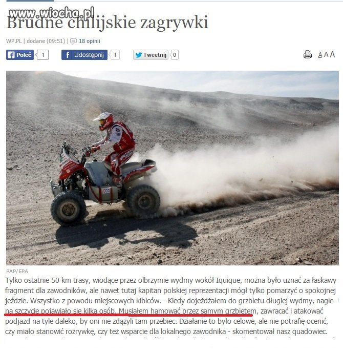 Wiocha dla Chilijskich kibiców