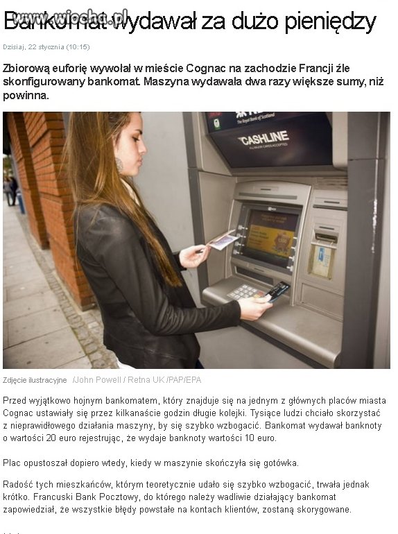 Ściana płaczu za dużo pieniędzy wypłacała   