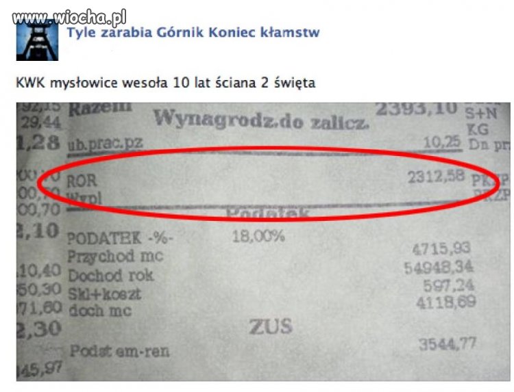 Tyle naprawdę zarabia Górnik na dole