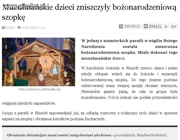 To jest świętokradztwo
