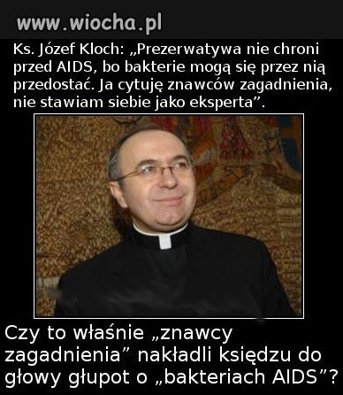 Kolejny katolski expert od chorób i kobiet