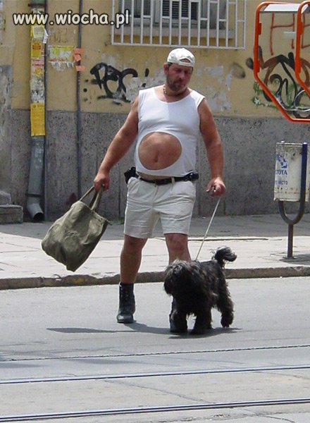 Spacer z psem.