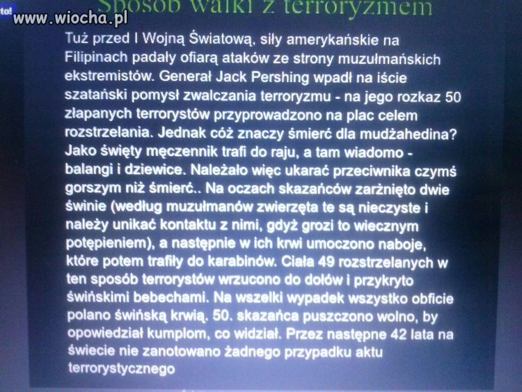 Podobno sposób na terrorystów