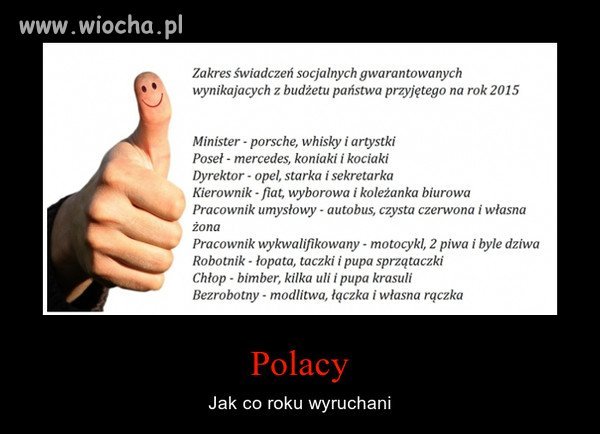 Śmieszne, ale szkoda, że to niestety prawda.