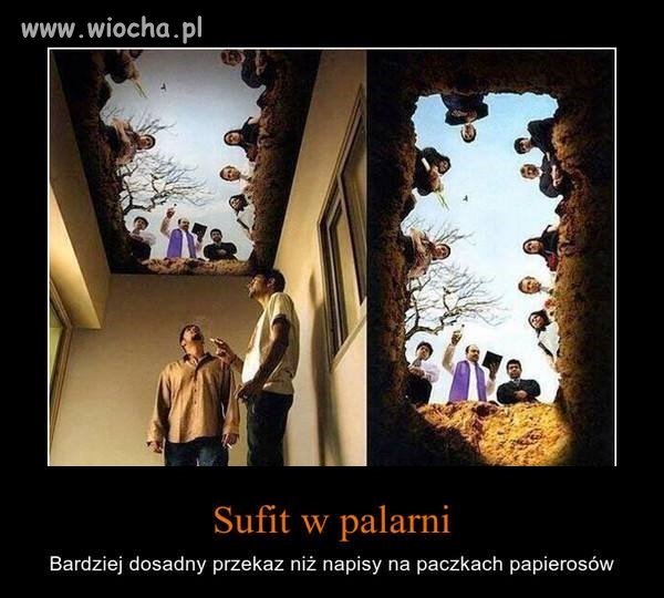 Sufit w Palarni
