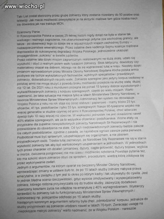 Prawda o naszej armi część 1