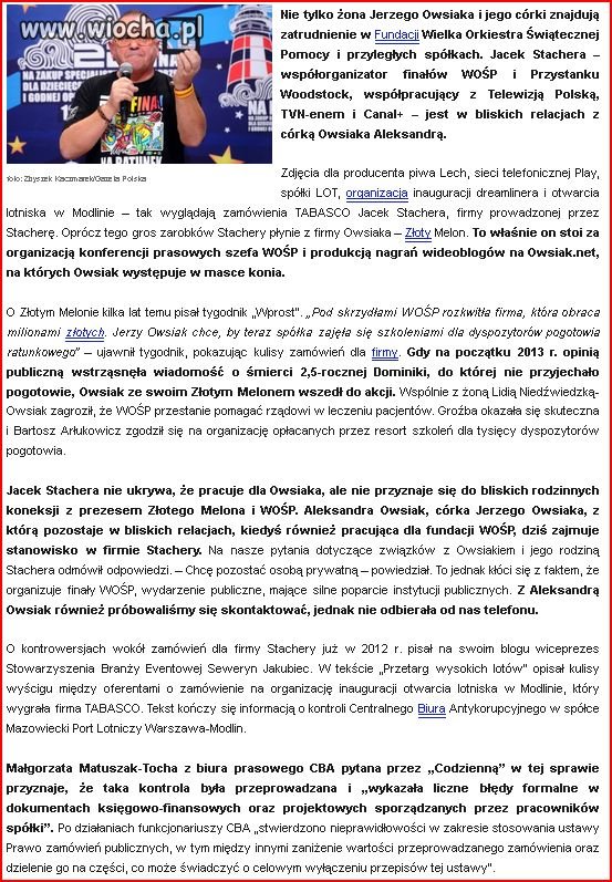 Nepotyzm w Wośp?
