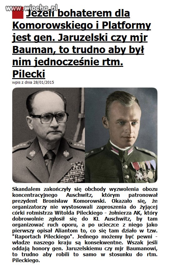 Przynajmniej są konsekwentni