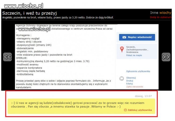 Po zobaczeniu tego absurdu, wysłałem maila