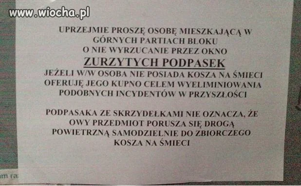 ZUŻYTE PODPASKI