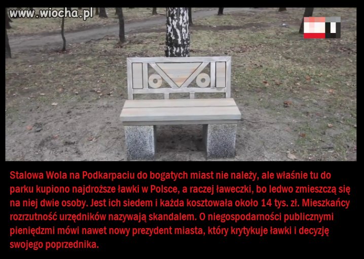 Najdroższe ławki w Polsce czyli marnowanie pieniędzy