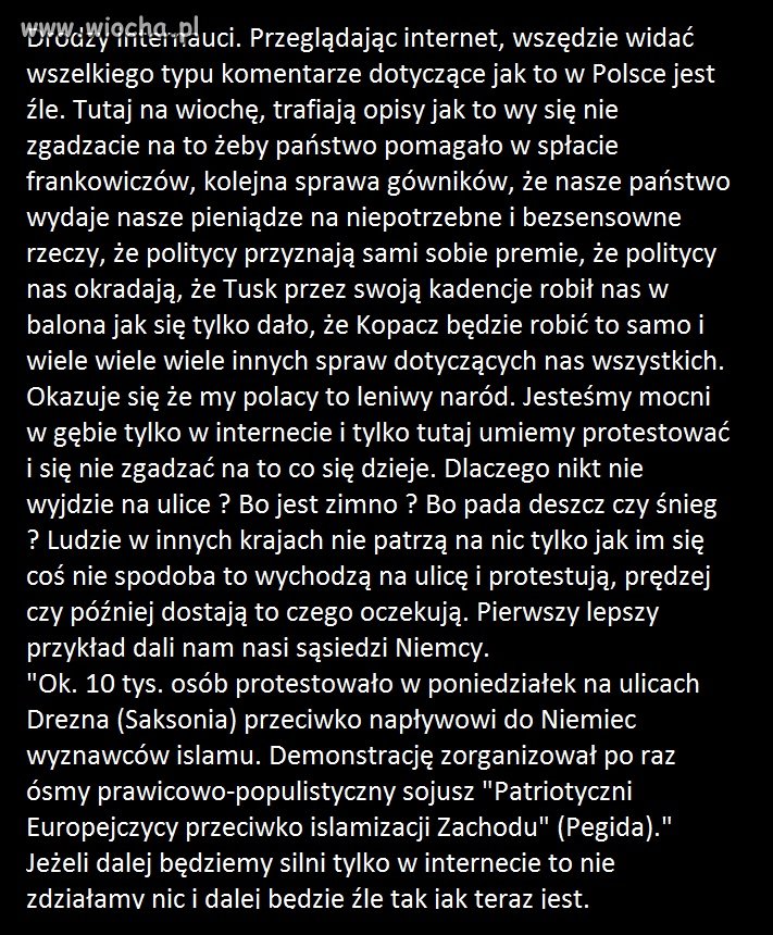 W Polsce jest źle ?