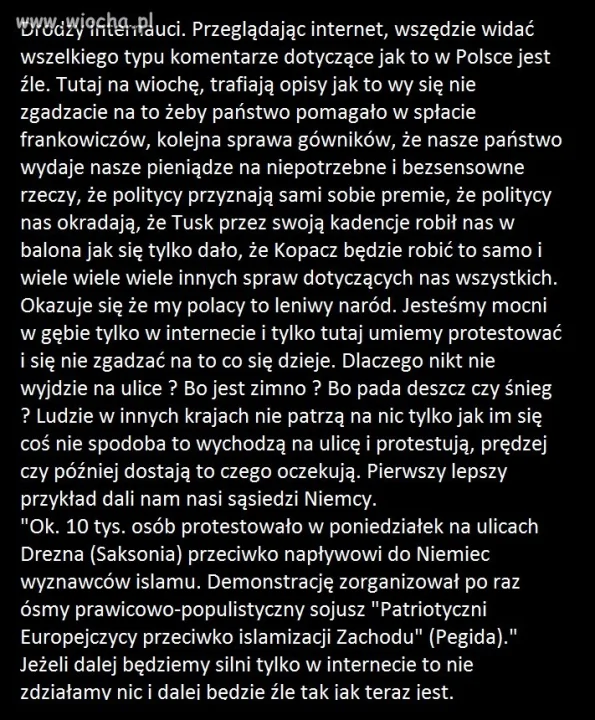 W Polsce jest źle ?