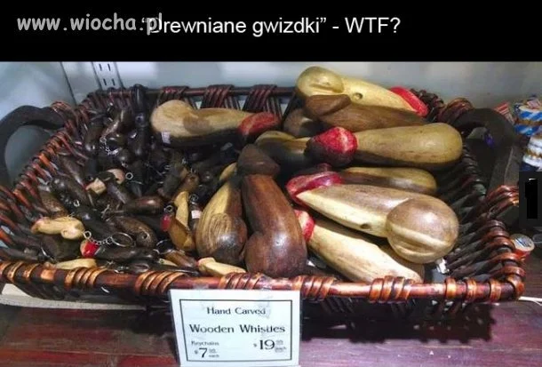 Drewniane gwizdki 