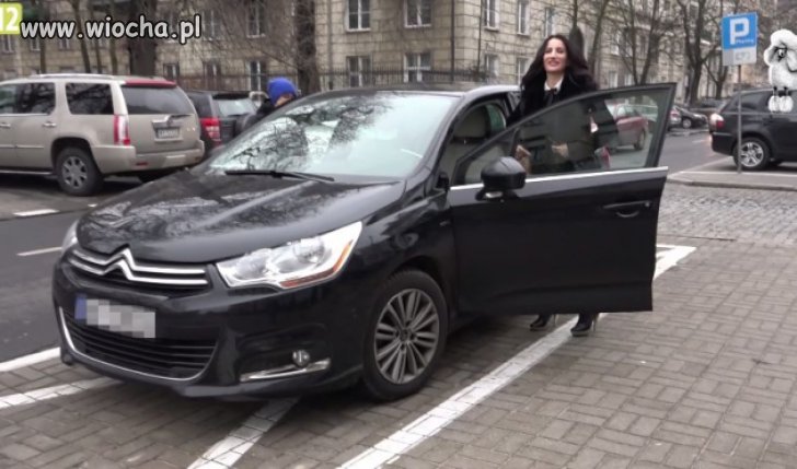 Steczkowska znowu parkuje na zakazie