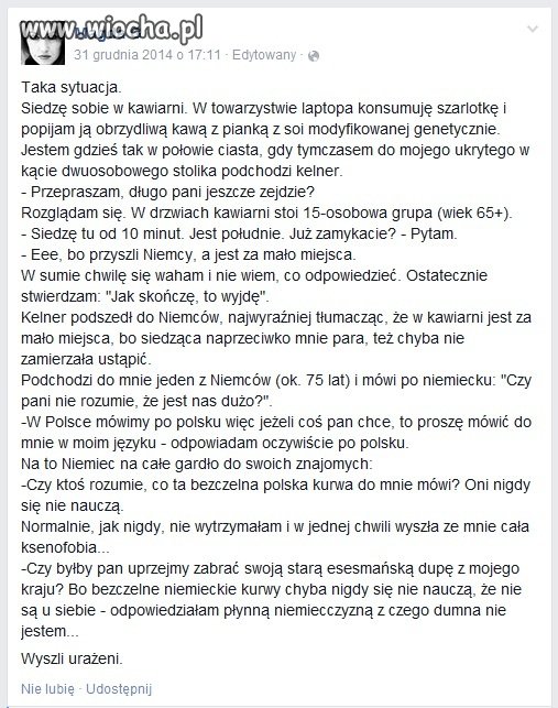 Wrocław kawiarnia i esesman.