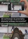 Reakcje obywateli Francji i odpowiednio Izraela